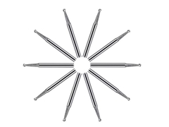 chirurgisch polijsten wolfraam staalcarbide borst tandheelkundige borst