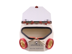 LED-licht tandheelkundige zandblazer Twee pen tandheelkundige laboratoriumapparatuur tandheelkundige zandblaasmachine