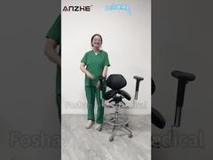 AZ-ST08 Bedieningshandleiding ergonomische gedeelde zadelkruk | Verstelbare medische stoel voor tandarts en dierenarts