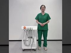 Draagbare tandartsunit met ingebouwde ultrasone scaler met luchtcompressor