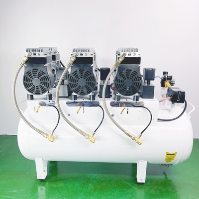 90L stille luchtcompressor Olievrij 2500W tandheelkundige luchtcompressor gebruikt voor 6 tandheelkundige stoelen