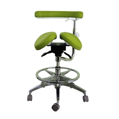 Luxe design tandheelkundige verstelbare assistent stoelen Microfiber leer tandarts zadel kruk