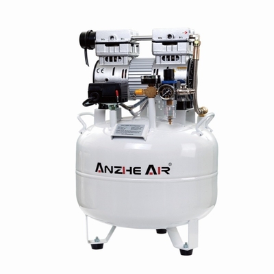 40L medische luchtpompcompressor 850W tandheelkundige olievrije luchtcompressor Gebruik voor 2 tandartsstoelen