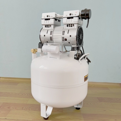 40L medische luchtpompcompressor 850W tandheelkundige olievrije luchtcompressor Gebruik voor 2 tandartsstoelen
