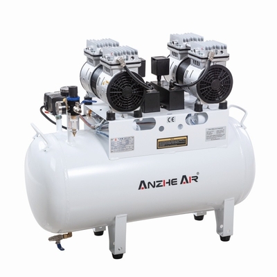 1100W tandheelkundige vacuümpompcompressor 60L Low Noise OEM/ODM tandheelkundige dubbele luchtcompressor