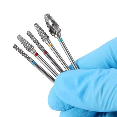 Dental Lab Gebruik Tungstencarbide Burs 10pcs/Set Dental Carbide Drill Kit Voor Micromotor