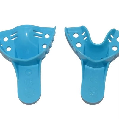 10 stuks/zak Wegwerp-ortho-impressiebak Plastic multi-size tandheelkundige afdrukbak