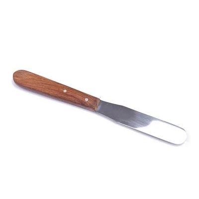 Tandheelkundig materiaal van roestvrij staal mengspatule houten handvat tandheelkundig laboratorium tandheelkundig pleisterspatule