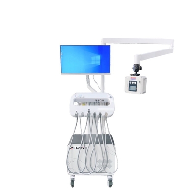Mobiele tandheelkundige trolley met röntgenmachine mobiele tandheelkundige kar met luchtcompressor