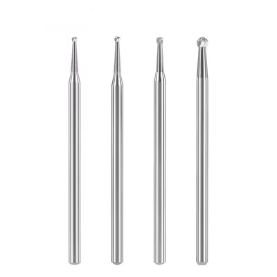 Tandheelkundig laboratorium wolfraamcarbide burs 10pcs/box tandheelkundige ronde carbide burs voor polijsten