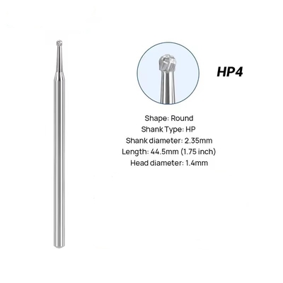 Tandheelkundig laboratorium wolfraamcarbide burs 10pcs/box tandheelkundige ronde carbide burs voor polijsten