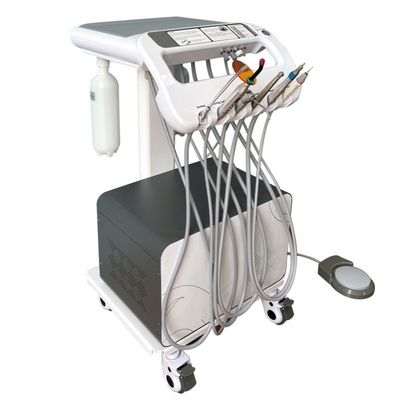 Mobiele tandheelkundige trolley alles in één mobiele tandheelkundige eenheid met compressor