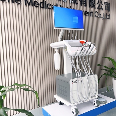 Draagbare veterinaire apparatuur tandarts mobiele tandheelkundige eenheid met luchtcompressor en computer orale camera set