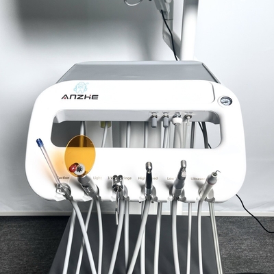 Multifunktioneel tandheelkundige kliniek apparatuur tandheelkundige turbine lage geluid tandheelkundige trolley met luchtcompressor draagbare tandheelkundige eenheid