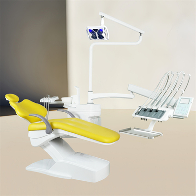 Dental Chair Unit met tandbleking Functie Operatie Lichte Luxe PU Lederen tandheelkundige behandeling