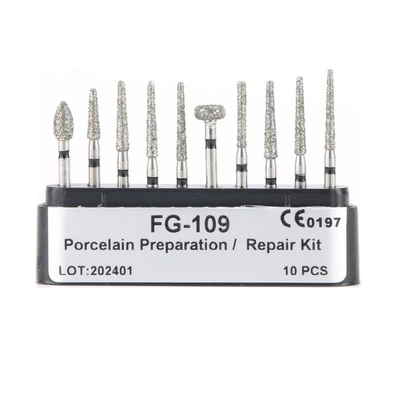 Hot Supply Dental Diamond Bur Set Finishing Cavity Preparation Kit Factory Direct High Speed Drill Bur