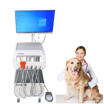 Tandheelkundige mobiele wagen Veterinaire mobiele wagen 550W Medische trolley Huisdier Tandverzorging Vet gebruik Tandheelkundige behandeling Eenheid