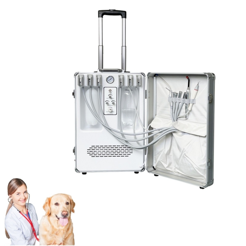Handheld Veterinaire tandheelkundige apparatuur Huisdieren Tandbehandeling Koffer Dieren Tandverzorging Veterinaire mobiele tandheelkundige behandeling