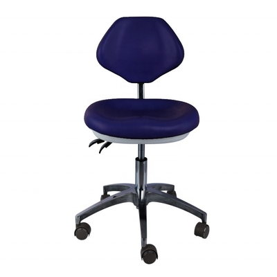 Tandheelkundige kliniek Arts Assistent Hocker Pu Leer Comfortabele stoel Blauwe kleur Tandartsstoel