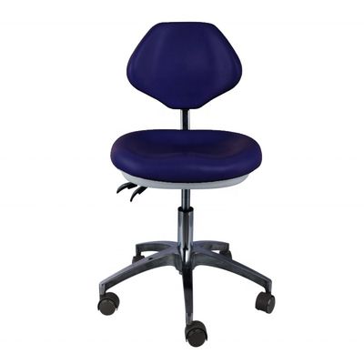 Goede prijs. Tandheelkundige kliniek Arts Assistent Hocker Pu Leer Comfortabele stoel Blauwe kleur Tandartsstoel online