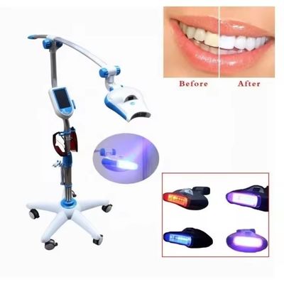 Goede prijs. 5 inch touchscreen LED tanden whitening machine koud licht 3 kleur tanden whitening lamp online