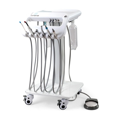 Lichte mobiele tandheelkundige trolley met 5 universele wielen draagbare tandheelkundige behandelingskarren
