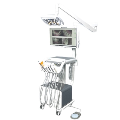 Fabriek Mobiele tandheelkundige wagen met vlinder licht draagbare tandheelkundige behandeling trolley