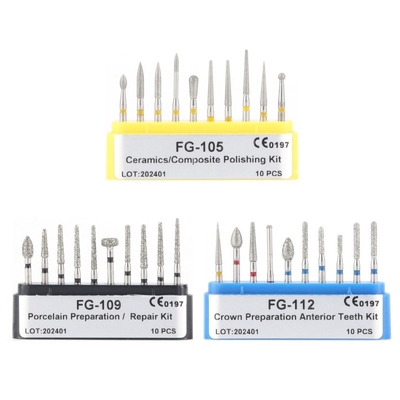 tandheelkundige Fabrikant FG High Speed Polishing Rotary Bur Chirurgische tandheelkundige Diamant Burs