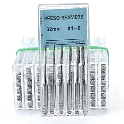 Dental Endodontic Root Canal Instrument 32 mm Dental Pesso Reamers voor het vergroten van de baarmoederhals