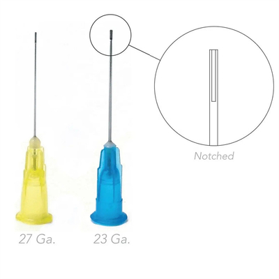 Tandheelkundige wegwerpnaald 23G Endo Top Double Hole Endo Irrigatie naald