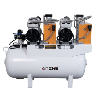 Dental Air Compressor met Dryer Silent Oil Free Air Compressor 65L 1700W voor 4 tandheelkundige eenheden Stoel