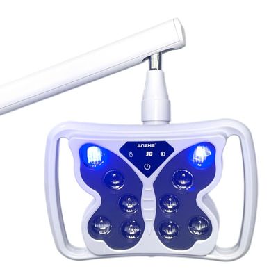 Goede prijs. 2 in 1 functie tandheelkundige stoel LED-operatie lichtblauw licht tanden whitening functie mondlamp tandheelkundige chirurgie licht online