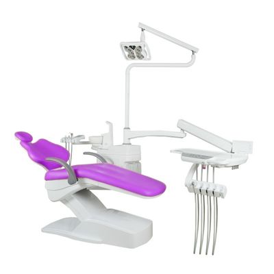 Goede prijs. Professionele medische hulpmiddelen Tandheelkundige behandelingsapparatuur 220V Purple Cushion Dental Chair Unit online