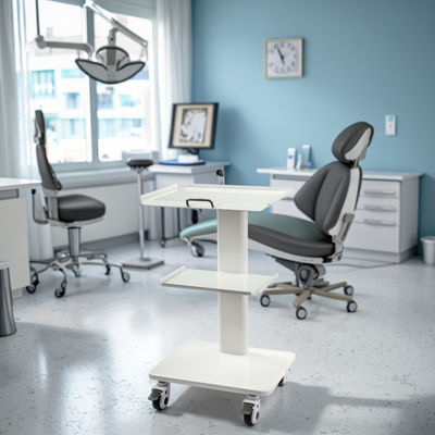 Goede prijs. Tandheelkundige kliniek Mobiele instrumentenmandje Tandheelkundige mobiele mandje met remkaster ingebouwde stopcontact Tandheelkundige draagbare trolleymandje online