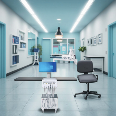 Anzhe Fabriek Tandheelkundige Behandelwagen 550W Mobiele Tandheelkundige Wagen met LED Operatielamp 220V Draagbare Tandheelkundige Trolley