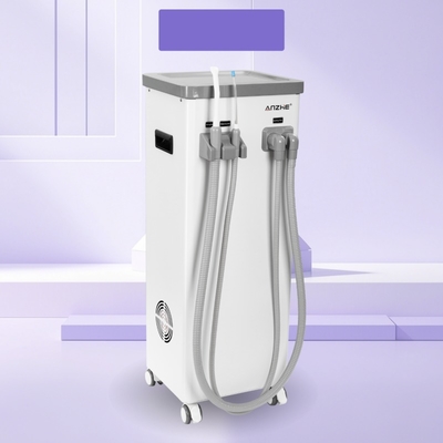 Mobiele tandheelkundige zuiginstallatie met vuilwatertank Automatische afvoer tandheelkundige speeksel ejector zuigmachine 800L per min