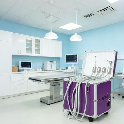 Goede prijs. Mini Draagbare Tandheelkundige Unit met Aircompressor Mobiele Tandheelkundige Turbine Unit Complete Set Draagbare Tandheelkundige Kliniek Apparatuur online