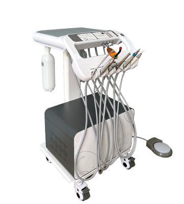 Goede prijs. 550W mobiele tandheelkundige afleveringseenheid met 0,8Mpa druk en 38DB geluid Compact tandheelkundige kar voor veterinair gebruik online