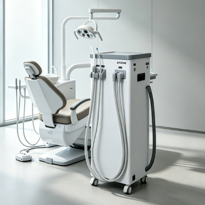 Mobile Dental Suction Unit with 800L/min High Suction Power 56dB Low Noise Operation and Automatic Drain System