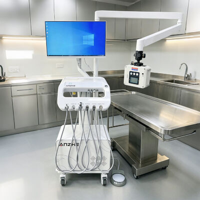 Goede prijs. Draagbare veterinaire tandheelkundige eenheid met röntgenstraling en sensor All-in-One mobiele veterinaire tandheelkundige apparatuur met luchtcompressorzuigstelsel voor dierenklinieken online