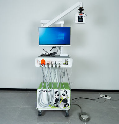 Goede prijs. Draagbare tandheelkundige eenheid met geïntegreerde röntgen- en digitale sensor en 550W olievrije compressor voor ultralicht 1,7 kg draagbare röntgen online