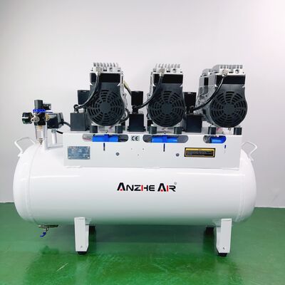 Goede prijs. 90L stille luchtcompressor voor tandheelkundige eenheden. Hoogwaardige olievrije 2550W tandheelkundige compressor voor stille en efficiënte werking. online