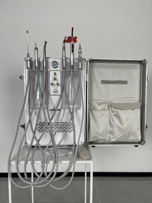 Goede prijs. Veterinary Portable Dental Unit Suitcase Type | Animal Dental Equipment with Oil-Free Air Compressor Ultrasonic Scaler Suction System LED Curing Light Factory Direct online