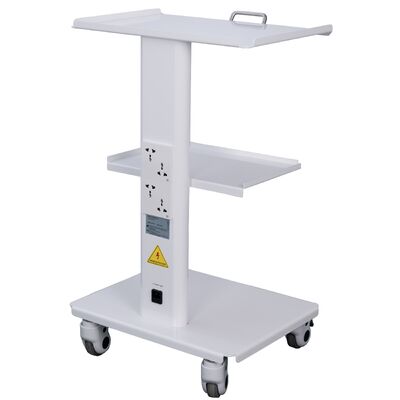 Goede prijs. Duurzame mobiele tandheelkundige wagen van drie lagen. Koudgewalste stalen rollende instrumenten voor klinieken, laboratoria en tandheelkundige opleiding. online