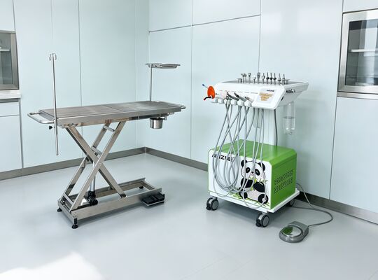 Goede prijs. Draagbare tandheelkundige dierenartseenheid Panda-stijl professionele tandheelkundige uitrusting voor huisdieren voor kleine dierenklinieken online
