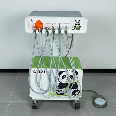 Goede prijs. Draagbare diergeneeskundige tandheelkundige eenheid met stille olievrije luchtcompressor Compacte diergeneeskundige tandheelkundige werkstation met ultrasone schaallamp LED-curinglicht en zuigstelsel voor dierlijke tandheelkundige kliniek online