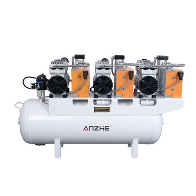 90L Oil Free Dental Air Compressor with Dryer 2550W Silent Dental Air Pump 315L/min Medical Air Compressor for Dental Clinic Hospital