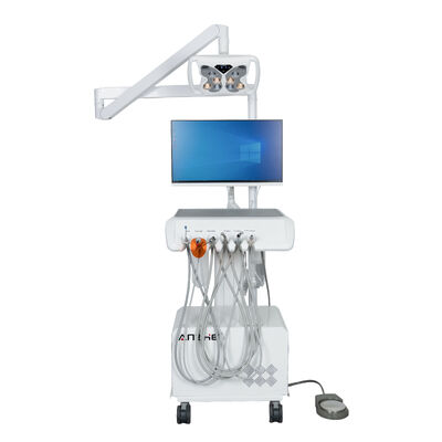 Goede prijs. All-in-one tandheelkundige werkstation met vlinder LED licht HD intraorale camera ingebouwde computersysteem mobiele tandheelkundige eenheid online