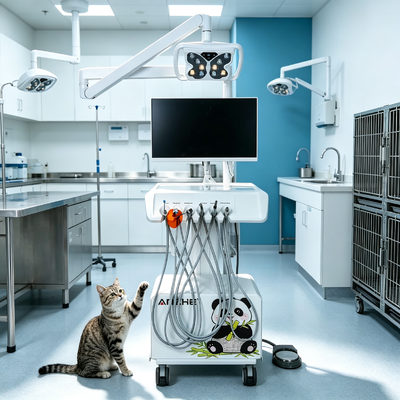 Goede prijs. Professionele Veterinaire Tandheelkundige Behandeleenheid met HD Intraorale Camera LED-licht en Dubbele Spanning 220V/50Hz 110V/60Hz Digitale Tandheelkundige Werkstation voor Dierenkliniek online