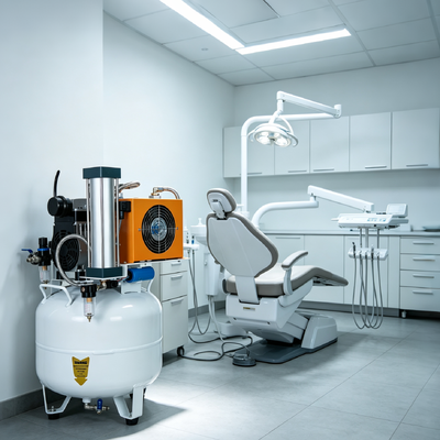 Goede prijs. 40L Silent Oil Free Dental Air Compressor met droger 55dB laag geluid voor tandheelkundige klinieken online